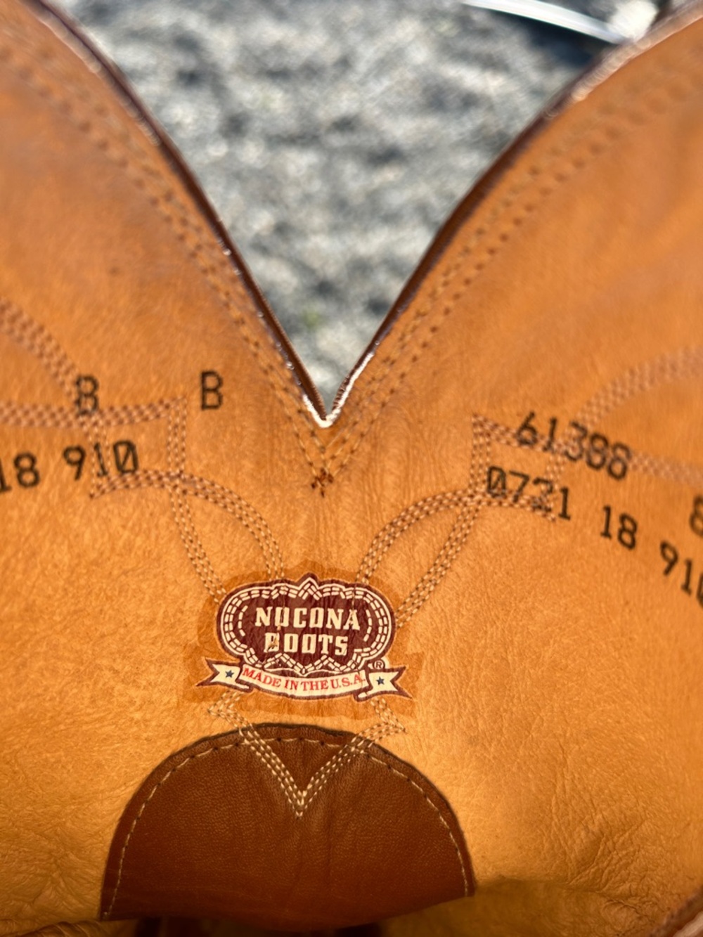 Women or men Nocona Brown Leather Cowboy Boots with Tan Interior